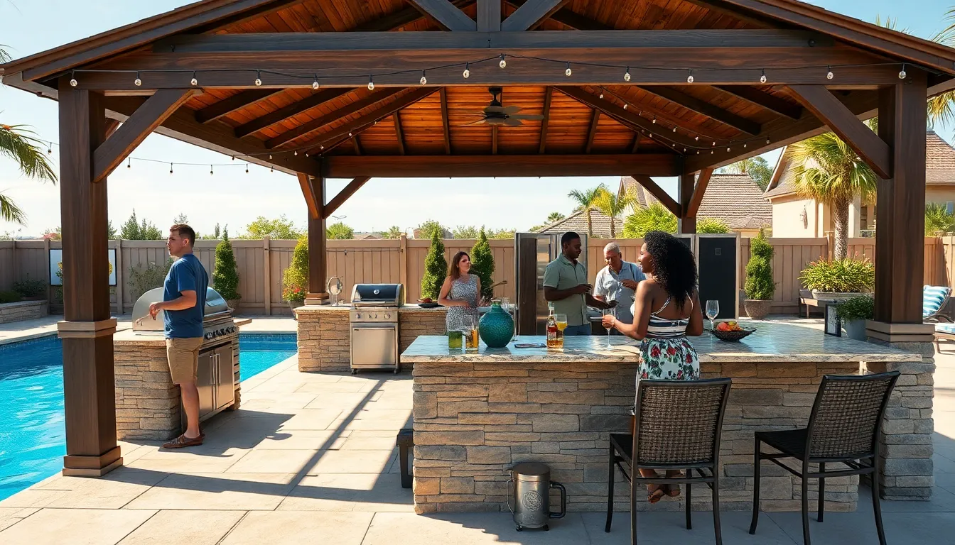 25 Stunning Pool Gazebo Ideas & Cabanas to Transform Your Backyard Oasis 8 25 Stunning Pool Gazebo Ideas & Cabanas to Transform Your Backyard Oasis 7