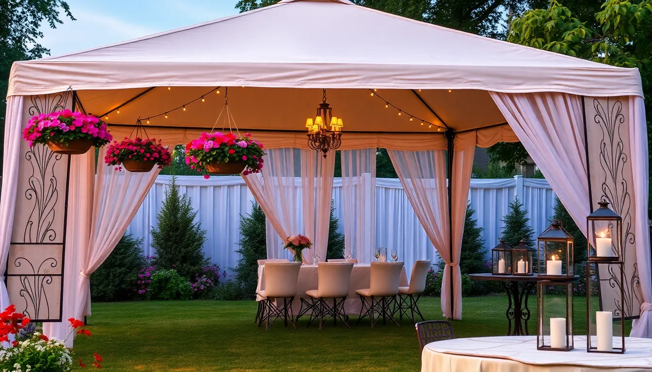 15 Stunning Pop Up Gazebo Decorating Ideas to Transform Your Outdoor Space 7