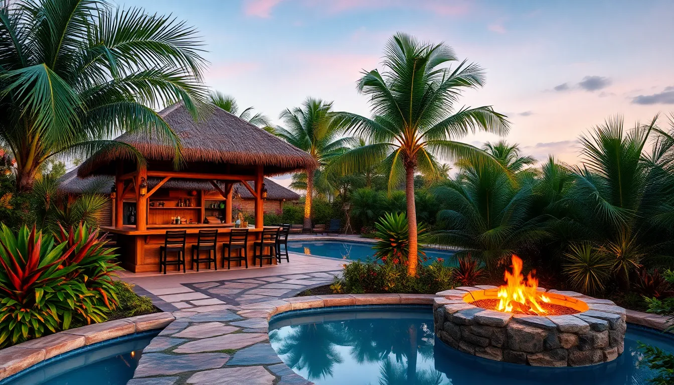 15 Tropical Pool Landscaping Ideas to Transform Your Backyard Into Paradise 8 15 Tropical Pool Landscaping Ideas to Transform Your Backyard Into Paradise 7