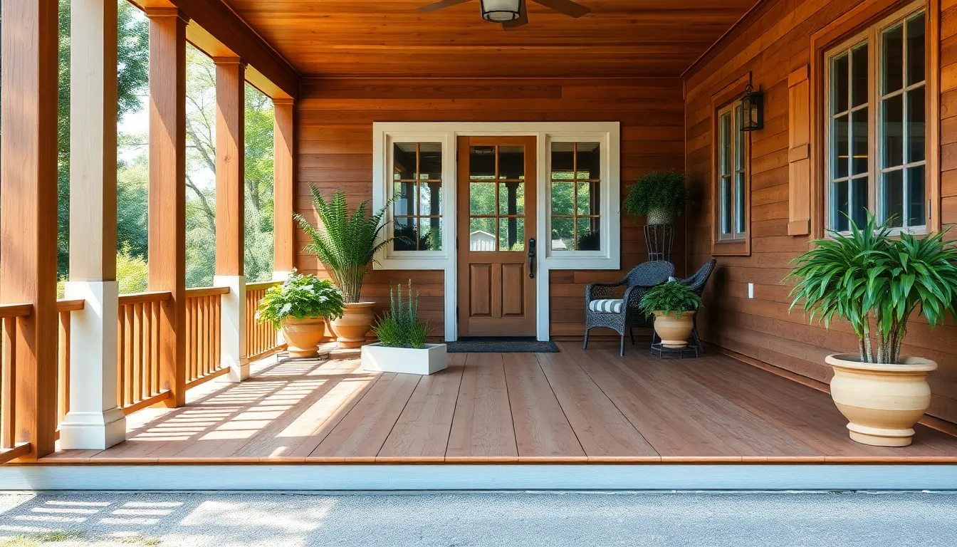 25 Stunning Wood Front Porch Ideas That Boost Your Home's Curb Appeal 8 25 Stunning Wood Front Porch Ideas That Boost Your Home's Curb Appeal 7