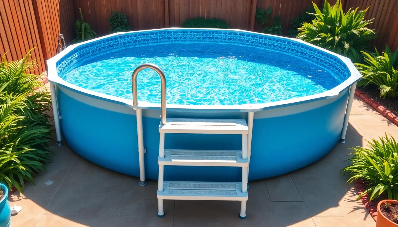 20 Above Ground Pool Steps Ideas That'll Transform Your Backyard (DIY & Premium) 9
