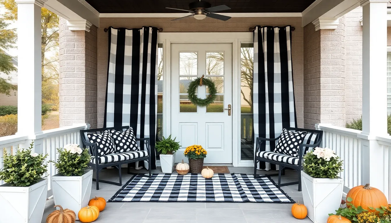25 Stunning Black and White Porch Ideas That'll Transform Your Curb Appeal 10 25 Stunning Black and White Porch Ideas That'll Transform Your Curb Appeal 9