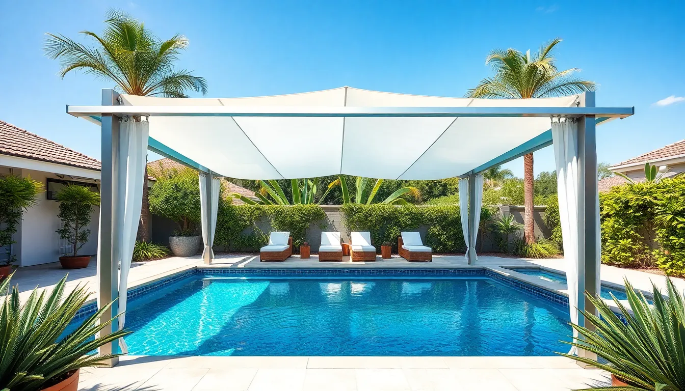 25 Stunning Poolside Cabana Ideas to Transform Your Backyard Into a Resort Oasis 10 25 Stunning Poolside Cabana Ideas to Transform Your Backyard Into a Resort Oasis 9