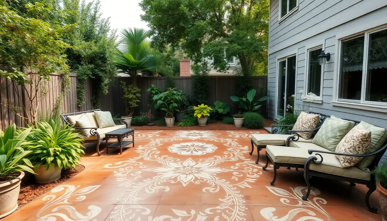 25 Stunning Concrete Patio Paint Ideas to Transform Your Outdoor Space 9