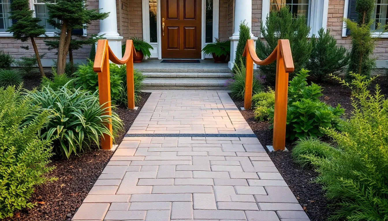 32 Stunning Front Door Walkway Ideas That Boost Your Home's Curb Appeal 10 32 Stunning Front Door Walkway Ideas That Boost Your Home's Curb Appeal 9