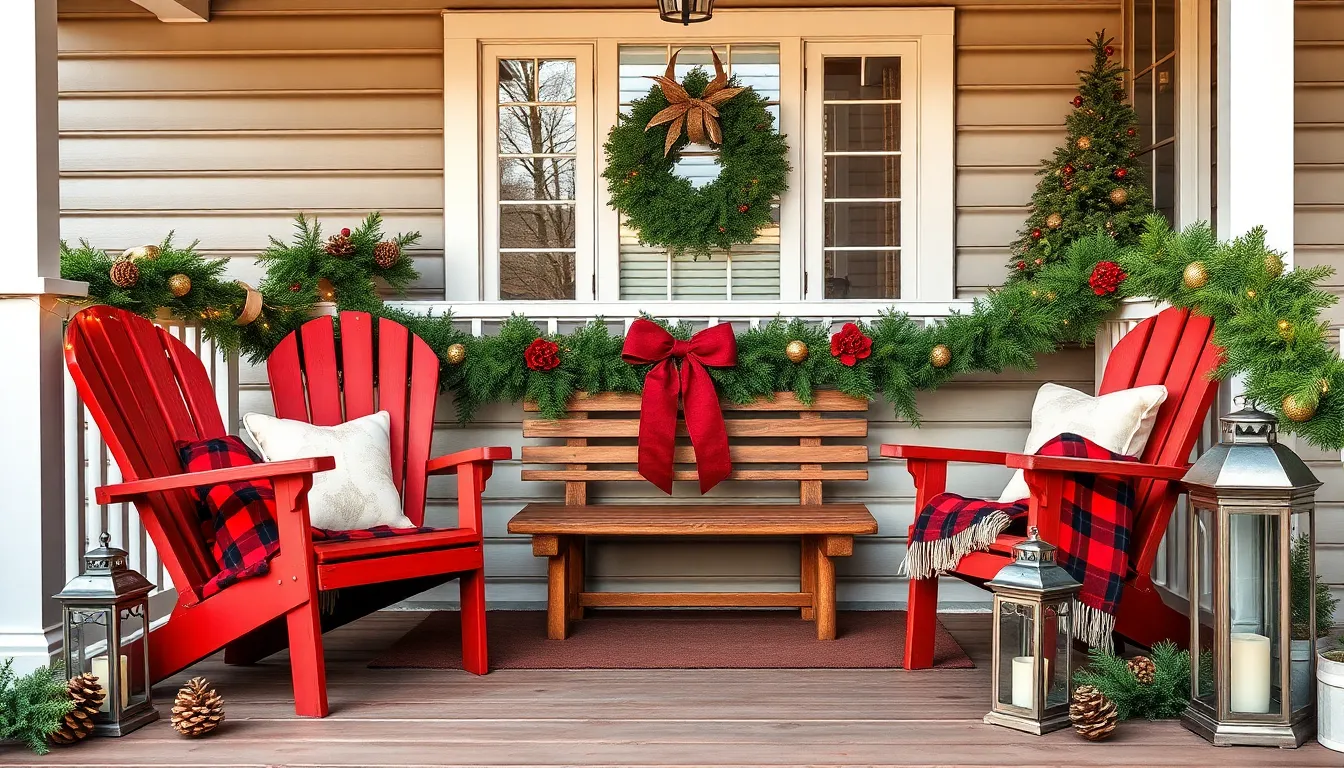 30 Rustic Front Porch Christmas Decor Ideas That'll Make Your Home the Talk of the Block 10 30 Rustic Front Porch Christmas Decor Ideas That'll Make Your Home the Talk of the Block 9