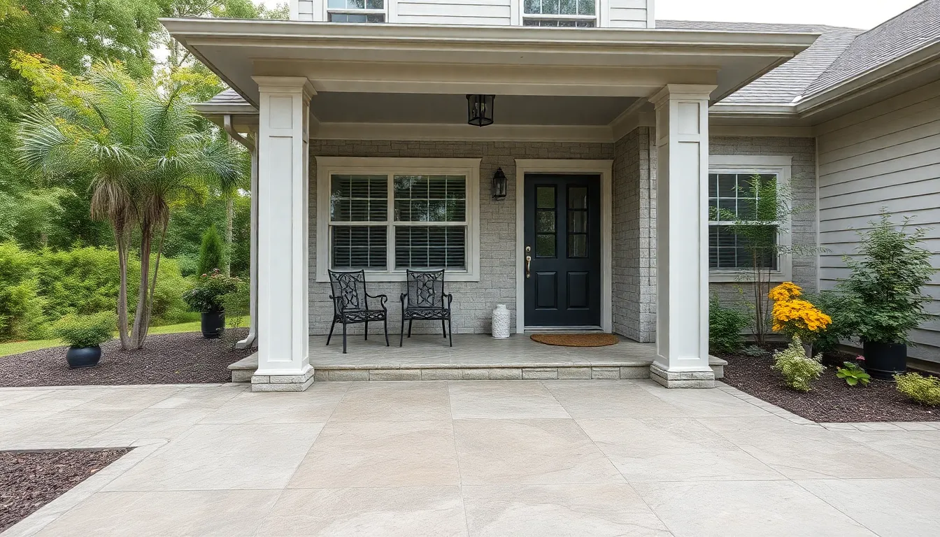15+ Stunning Front Porch Concrete Ideas That Will Transform Your Home's Curb Appeal 10 15+ Stunning Front Porch Concrete Ideas That Will Transform Your Home's Curb Appeal 9
