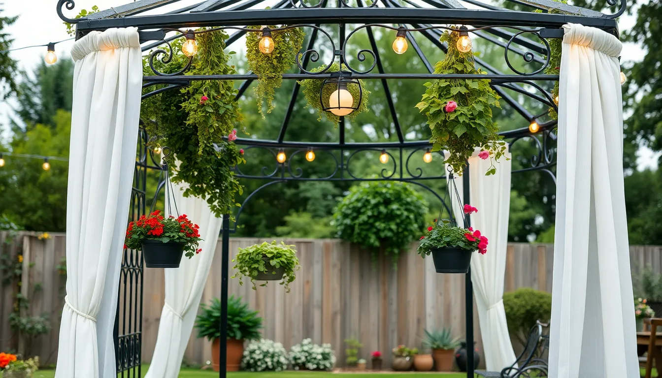 15 Stunning Metal Gazebo Ideas to Transform Your Backyard Outdoor Space 10 15 Stunning Metal Gazebo Ideas to Transform Your Backyard Outdoor Space 9