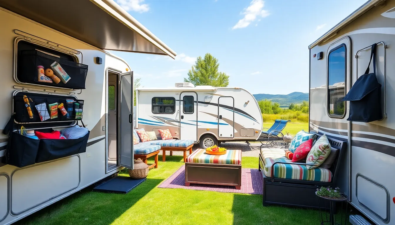 25 Genius Outdoor RV Patio Ideas That Transform Your Campsite Into Paradise 10 25 Genius Outdoor RV Patio Ideas That Transform Your Campsite Into Paradise 9