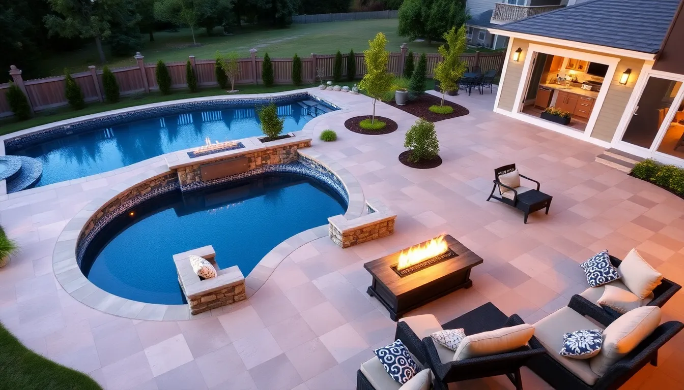 25 Stunning Oval Pool Deck Ideas to Transform Your Backyard in 2025 10 25 Stunning Oval Pool Deck Ideas to Transform Your Backyard in 2025 9