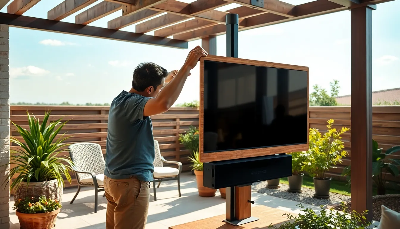 15 Creative Patio TV Mount Ideas to Transform Your Outdoor Space (2025 Guide) 10 15 Creative Patio TV Mount Ideas to Transform Your Outdoor Space (2025 Guide) 9