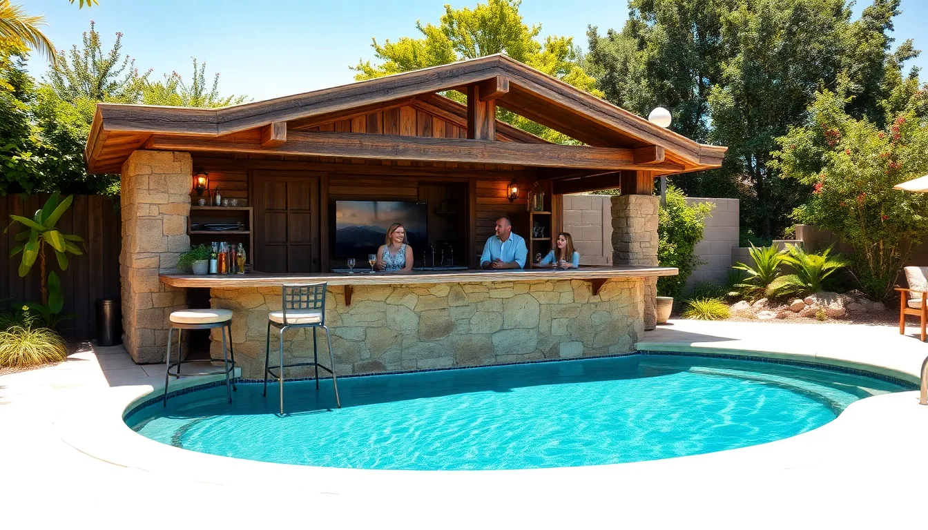 25 Amazing Pool Bar Ideas to Transform Your Backyard Into a Paradise 10 25 Amazing Pool Bar Ideas to Transform Your Backyard Into a Paradise 9