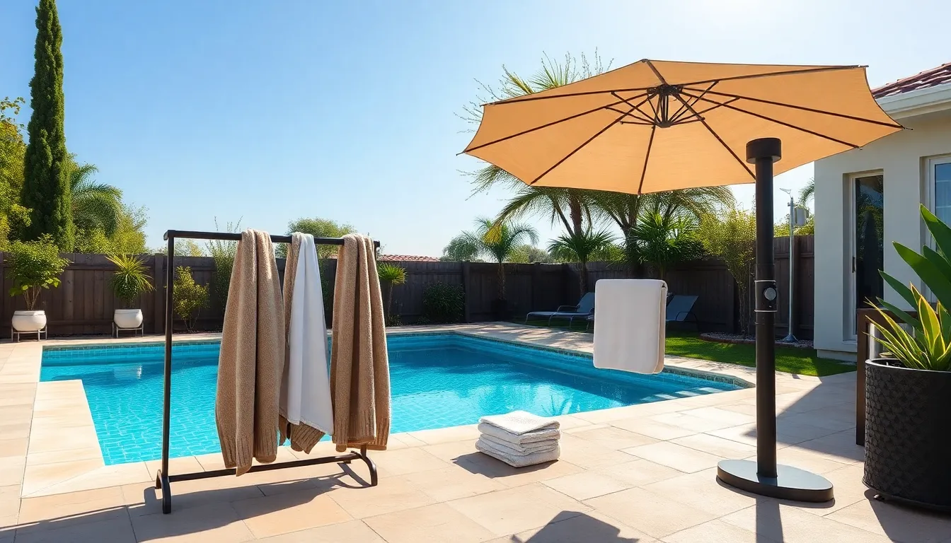 15 Smart Pool Towel Storage Ideas That'll Transform Your Poolside Chaos 10 15 Smart Pool Towel Storage Ideas That'll Transform Your Poolside Chaos 9