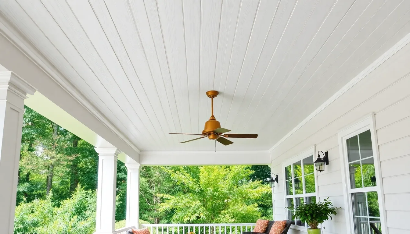15 Cheap Porch Ceiling Ideas That Look Expensive (Under $100 Each!) 10 15 Cheap Porch Ceiling Ideas That Look Expensive (Under $100 Each!) 9