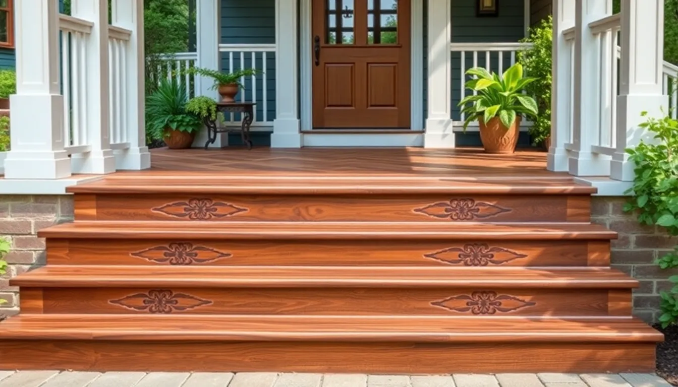25 Stunning Wooden Porch Steps Ideas That Will Transform Your Home's Curb Appeal 10 25 Stunning Wooden Porch Steps Ideas That Will Transform Your Home's Curb Appeal 9
