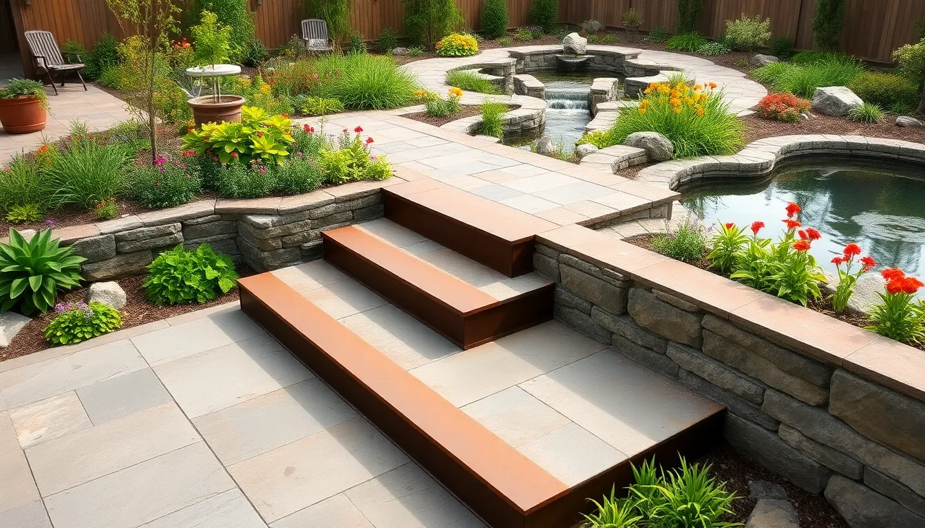 27 Stunning Raised Patio Ideas with Steps to Transform Your Backyard 10 27 Stunning Raised Patio Ideas with Steps to Transform Your Backyard 9