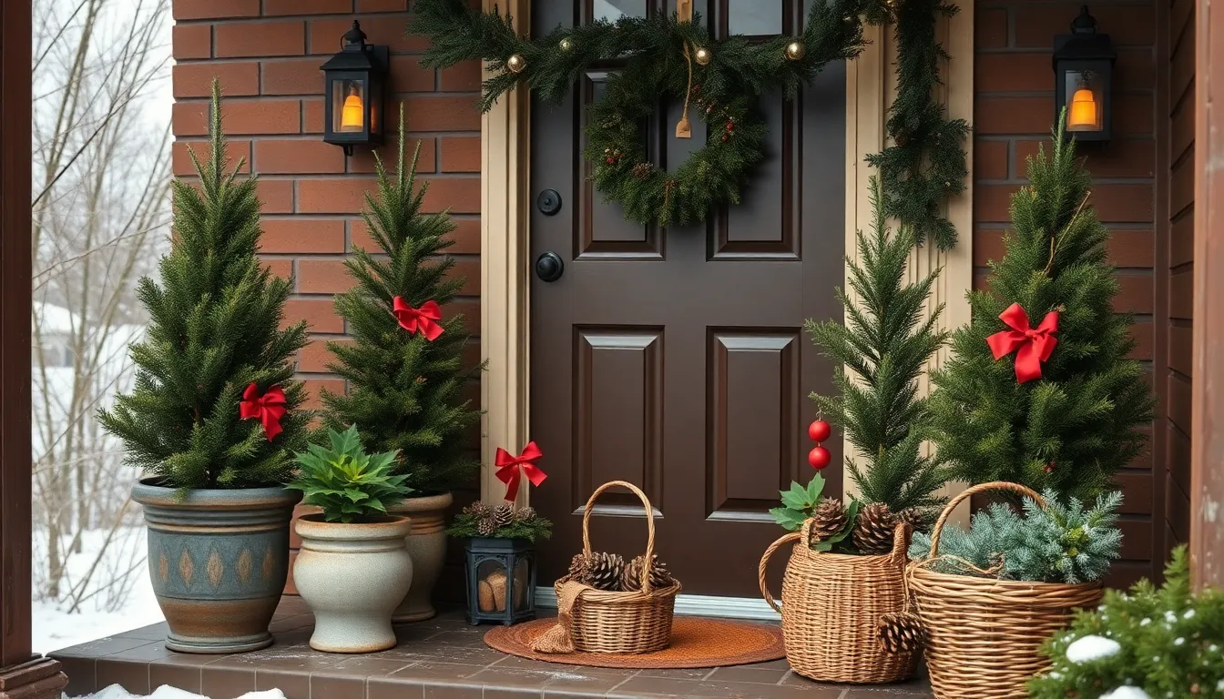 25 Small Front Porch Christmas Decor Ideas That'll Transform Your Tiny Space 10 25 Small Front Porch Christmas Decor Ideas That'll Transform Your Tiny Space 9