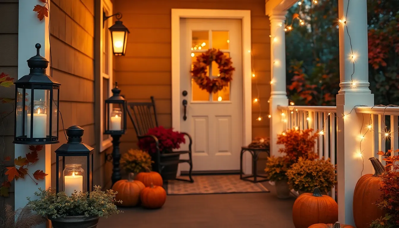 25 Small Front Porch Fall Decor Ideas That'll Make Your Neighbors Jealous 10 25 Small Front Porch Fall Decor Ideas That'll Make Your Neighbors Jealous 9