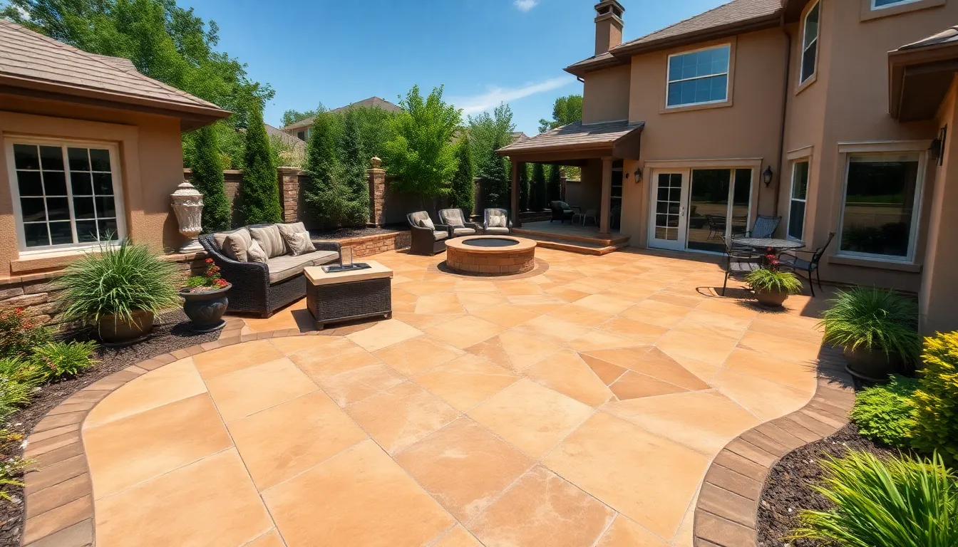 20 Stunning Stamped Concrete Patio Ideas That'll Transform Your Backyard on a Budget 9