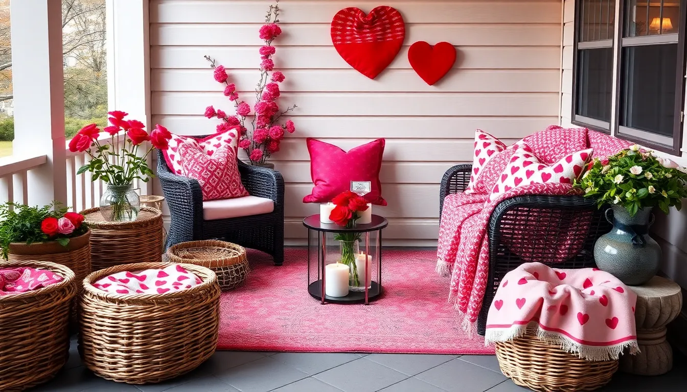 15 Valentine Porch Decorating Ideas to Make Your Front Door Irresistible 10 15 Valentine Porch Decorating Ideas to Make Your Front Door Irresistible 9