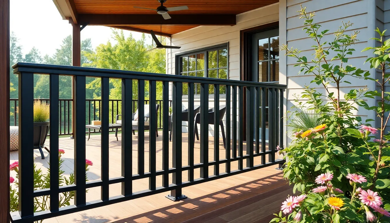 27 Stunning Black Porch Railing Ideas That Will Transform Your Home's Curb Appeal 12 27 Stunning Black Porch Railing Ideas That Will Transform Your Home's Curb Appeal 11