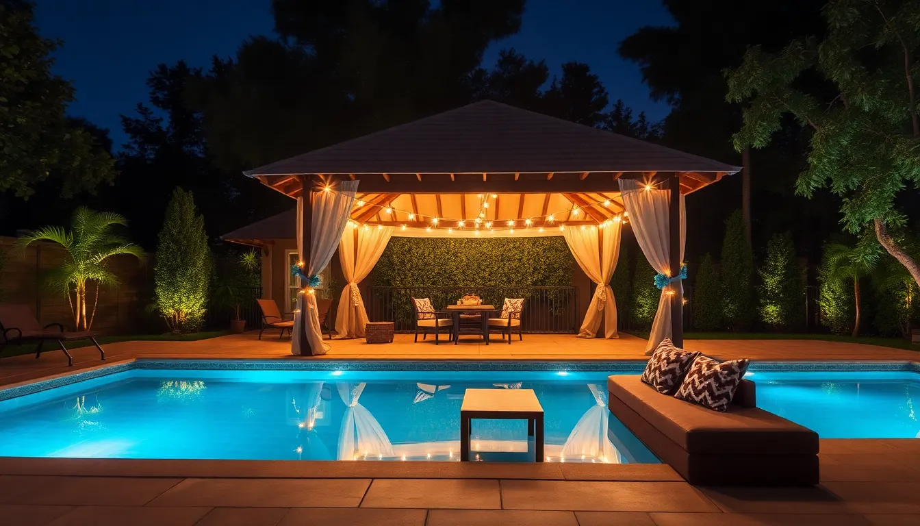 25 Stunning Poolside Cabana Ideas to Transform Your Backyard Into a Resort Oasis 12 25 Stunning Poolside Cabana Ideas to Transform Your Backyard Into a Resort Oasis 11