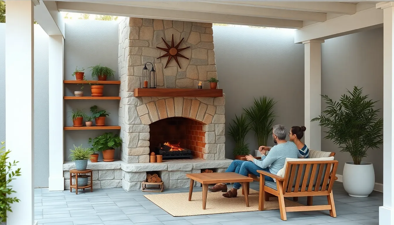 25 Stunning Covered Patio Ideas with Fireplace for Year-Round Outdoor Living 12 25 Stunning Covered Patio Ideas with Fireplace for Year-Round Outdoor Living 11