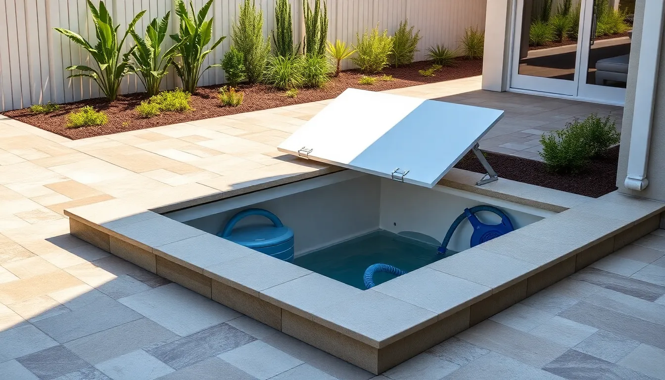 25 DIY Pool Storage Ideas That'll Transform Your Cluttered Backyard (Easy & Cheap!) 12 25 DIY Pool Storage Ideas That'll Transform Your Cluttered Backyard (Easy & Cheap!) 11