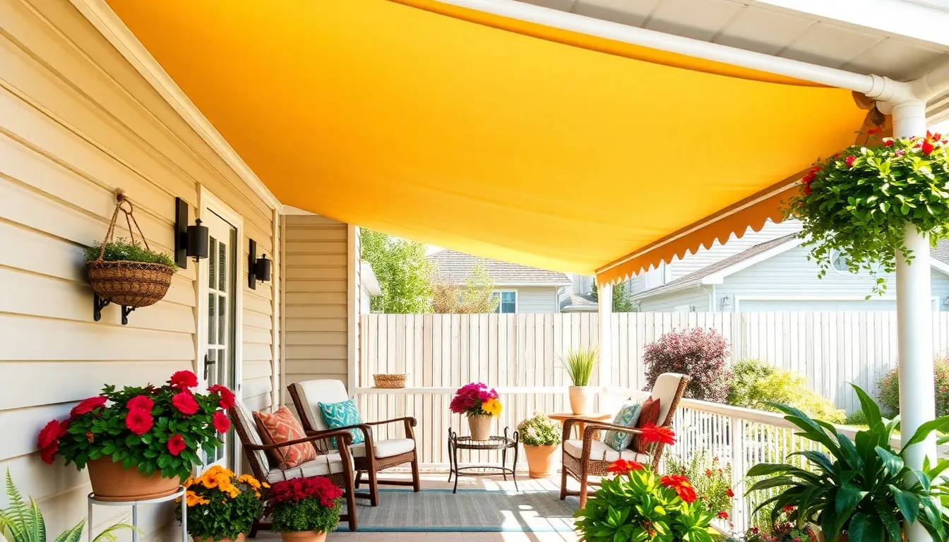 25 Stunning Front Porch Awning Ideas to Transform Your Home's Curb Appeal 12 25 Stunning Front Porch Awning Ideas to Transform Your Home's Curb Appeal 11