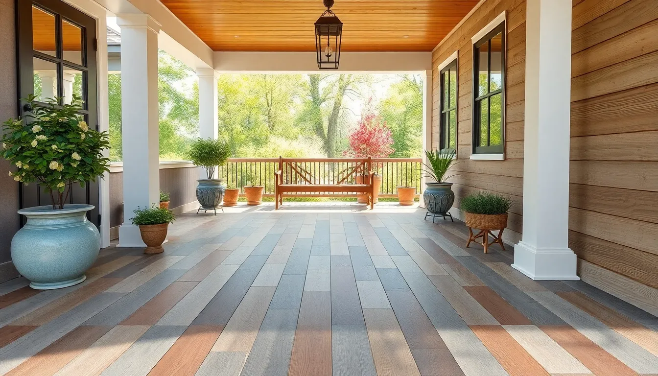 15 Front Porch Flooring Ideas That Will Transform Your Home's Curb Appeal 12 15 Front Porch Flooring Ideas That Will Transform Your Home's Curb Appeal 11