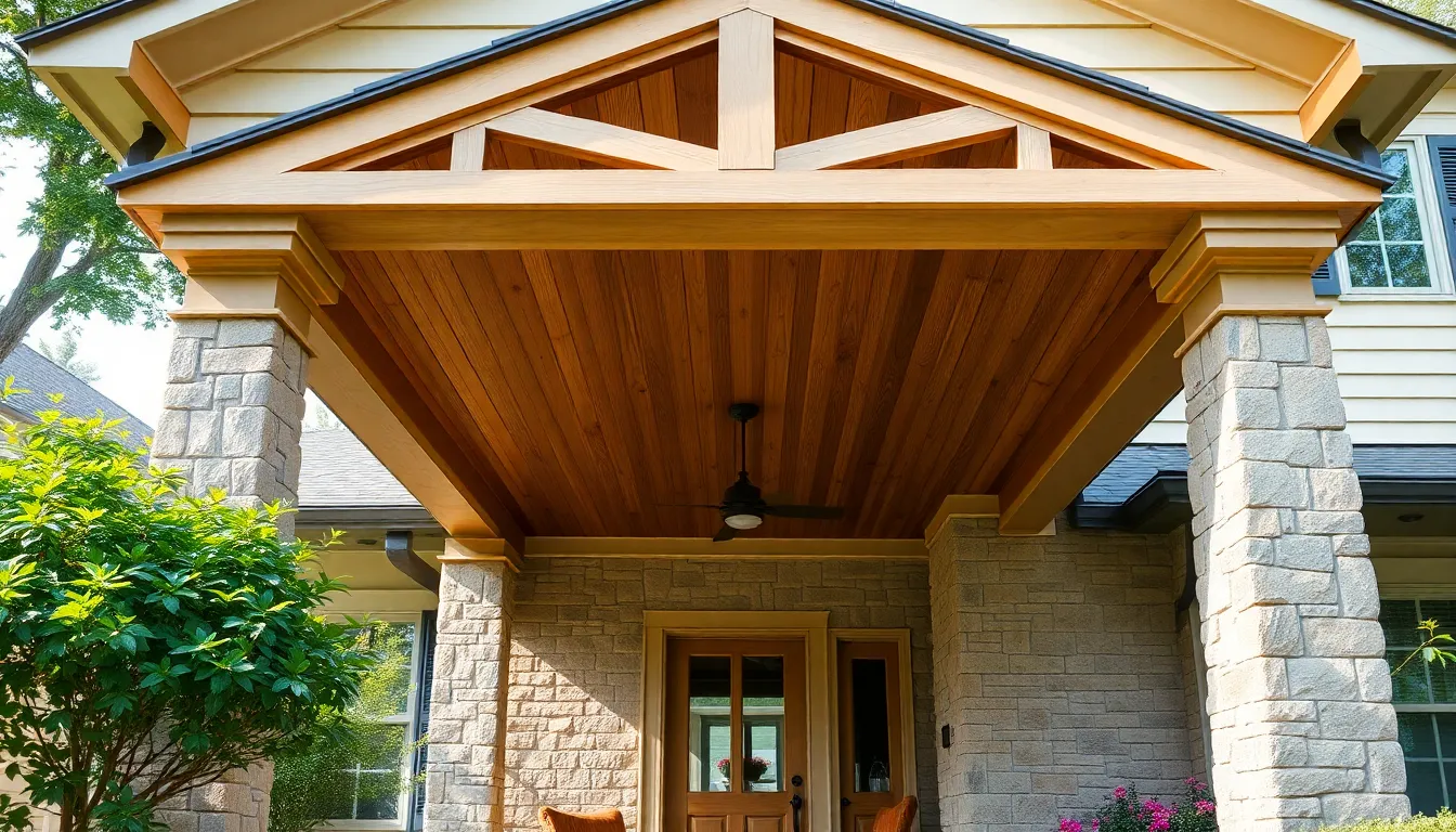 27 Front Porch Overhang Ideas to Transform Your Home's Curb Appeal 12 27 Front Porch Overhang Ideas to Transform Your Home's Curb Appeal 11
