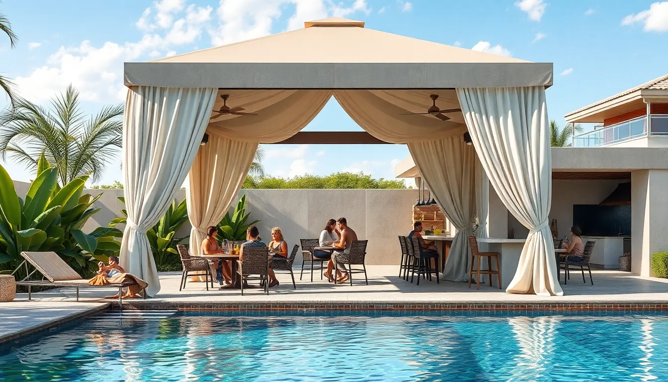 50 Stunning Landscape Ideas Around Pool to Transform Your Backyard Oasis 12 50 Stunning Landscape Ideas Around Pool to Transform Your Backyard Oasis 11