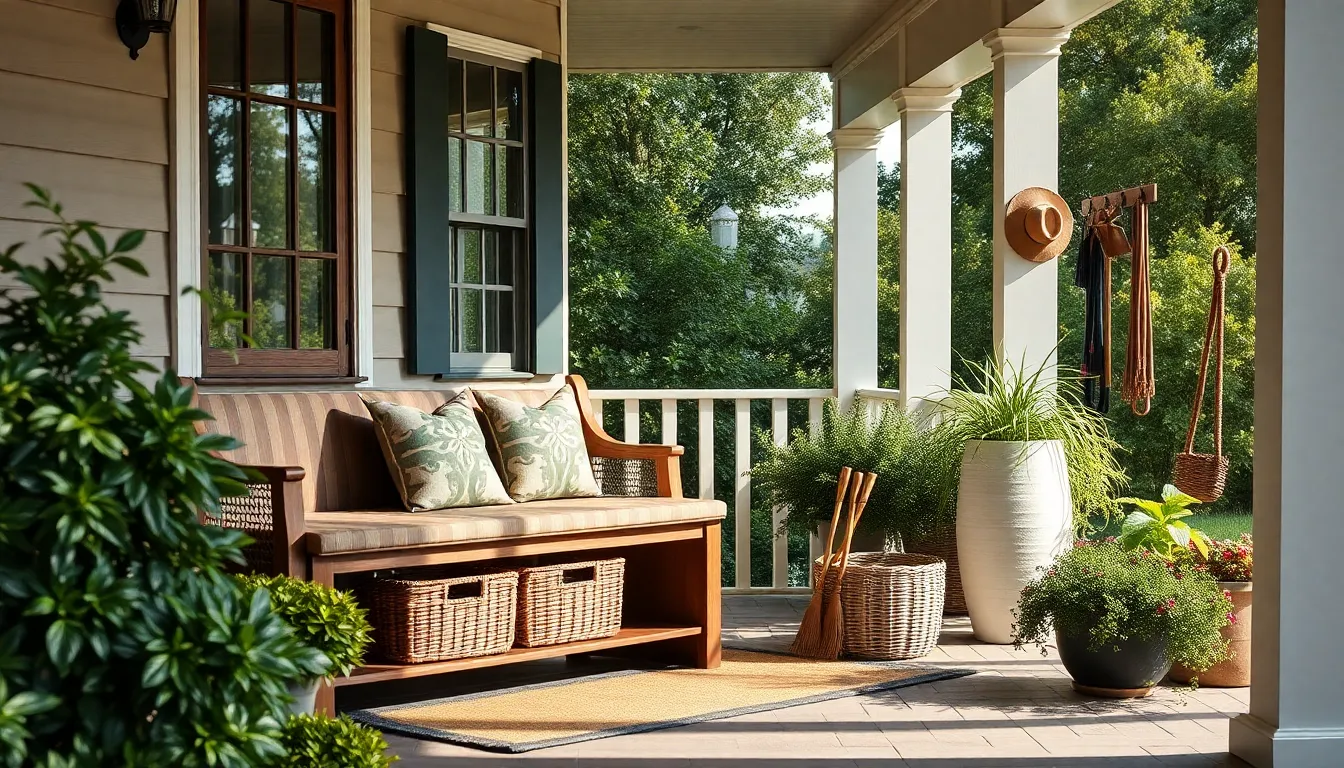 25 Long Front Porch Decorating Ideas That Transform Your Space Into a Stunning Oasis 11