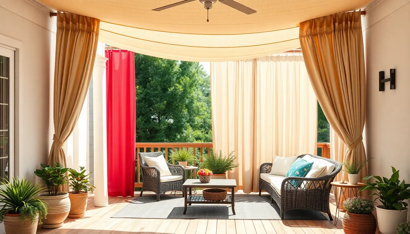 25 Stunning Outdoor Patio Curtains Ideas to Transform Your Space 12 25 Stunning Outdoor Patio Curtains Ideas to Transform Your Space 11
