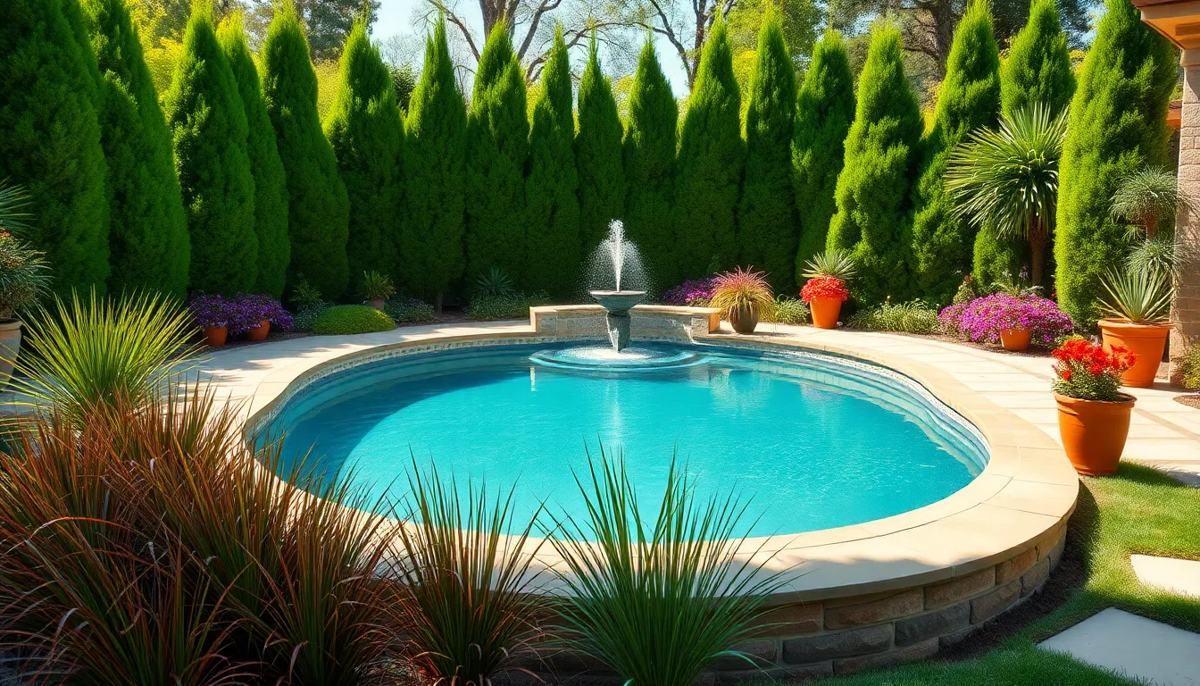 25 Stunning Oval Pool Deck Ideas to Transform Your Backyard in 2025 12 25 Stunning Oval Pool Deck Ideas to Transform Your Backyard in 2025 11