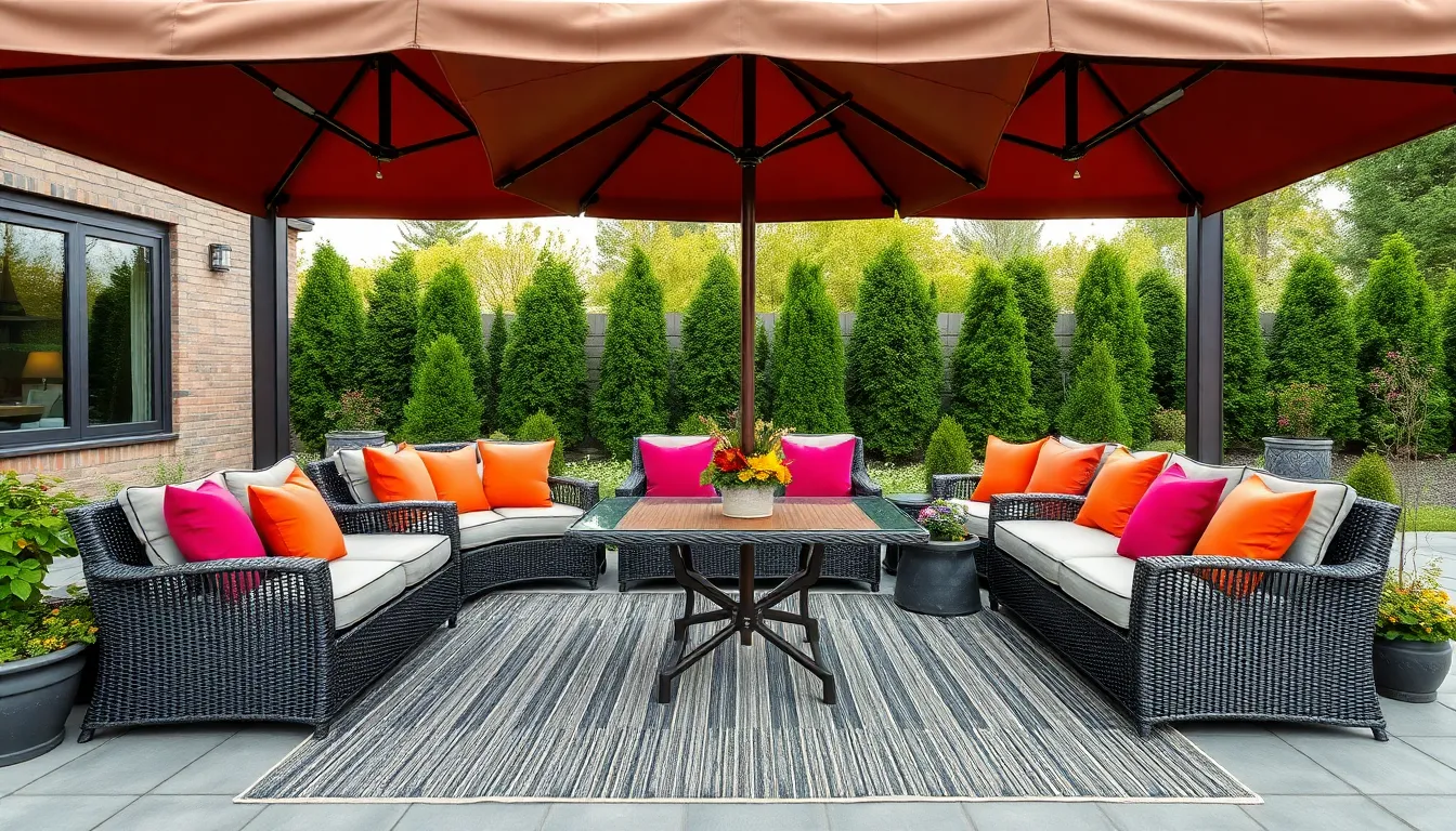 15 Brilliant Patio Furniture Layout Ideas to Transform Your Outdoor Space 12 15 Brilliant Patio Furniture Layout Ideas to Transform Your Outdoor Space 11