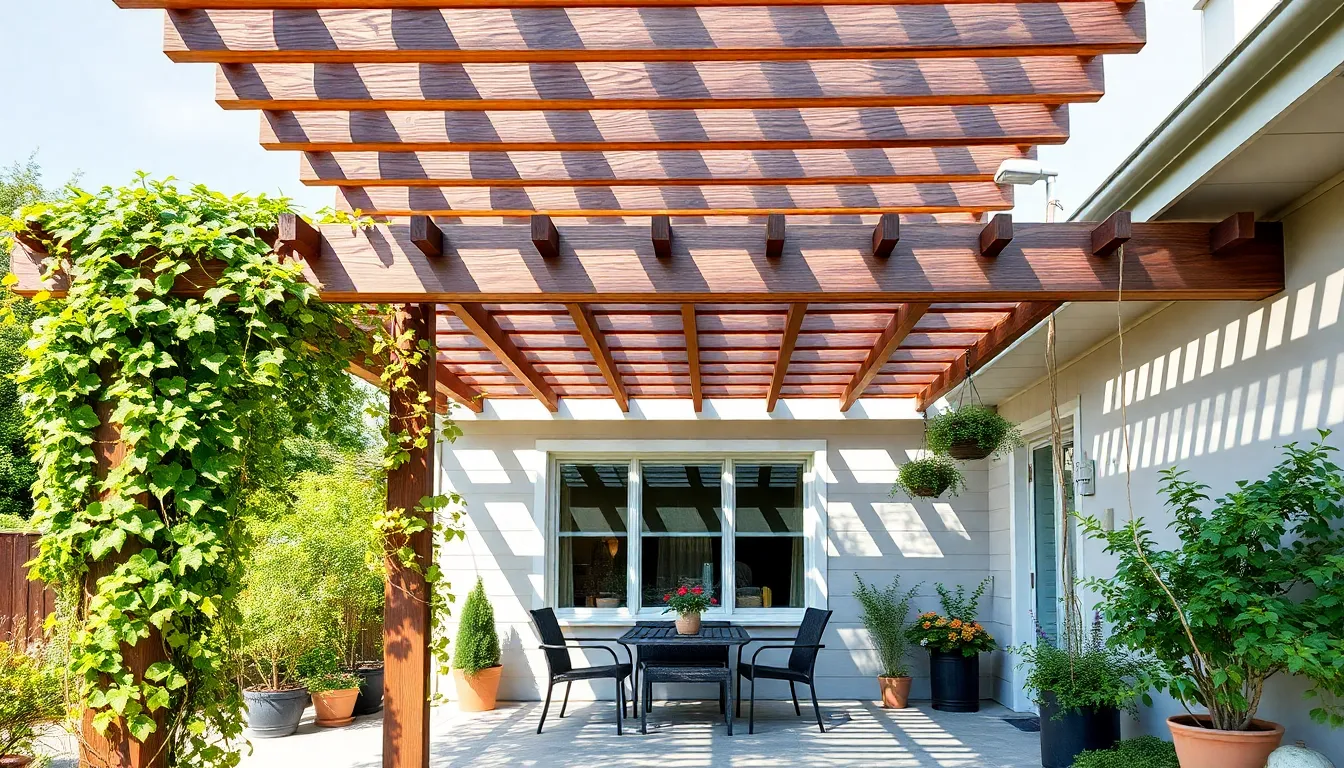 25 Stunning Patio Pergola Ideas Attached to House That Transform Your Backyard 12 25 Stunning Patio Pergola Ideas Attached to House That Transform Your Backyard 11