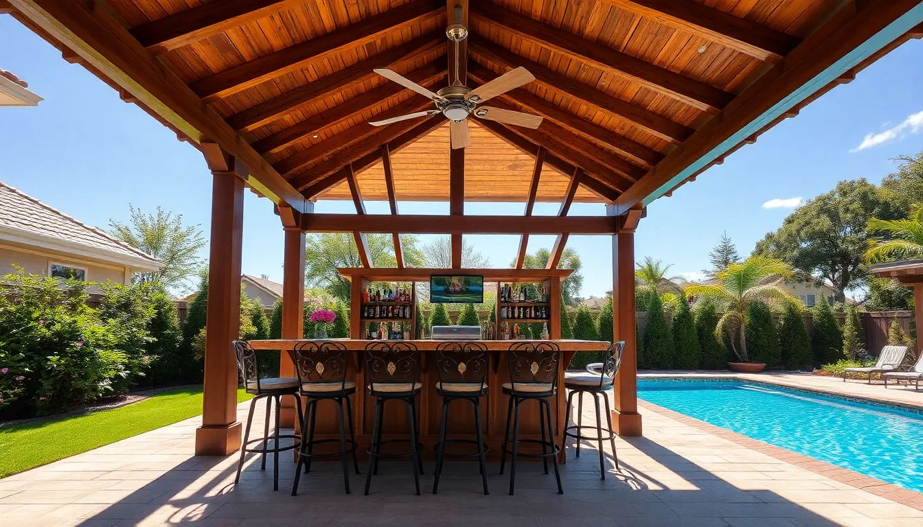 25 Amazing Pool Bar Ideas to Transform Your Backyard Into a Paradise 12 25 Amazing Pool Bar Ideas to Transform Your Backyard Into a Paradise 11