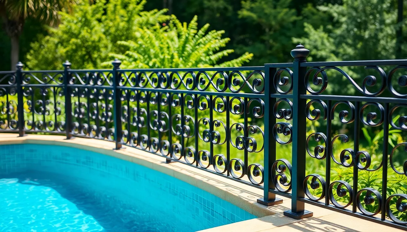 15 Stunning Pool Deck Railing Ideas That Transform Your Backyard Oasis 12 15 Stunning Pool Deck Railing Ideas That Transform Your Backyard Oasis 11