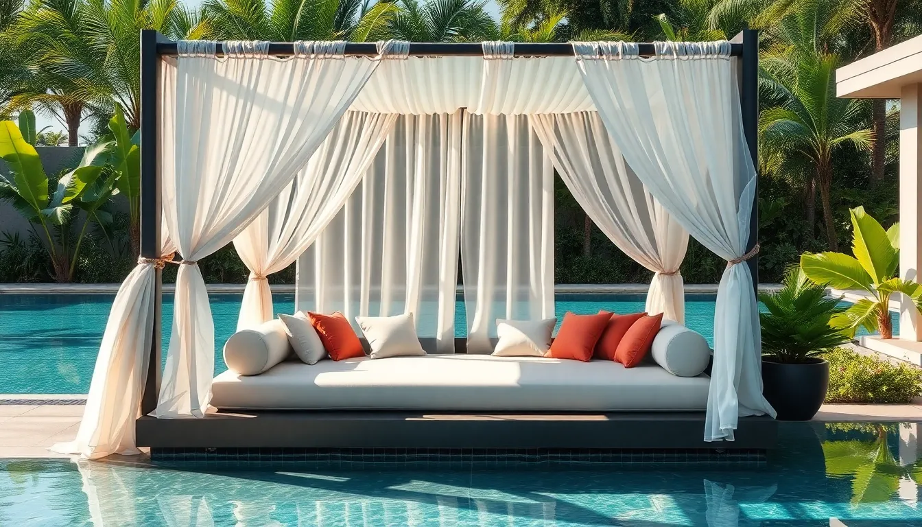 25 Stunning Pool Furniture Ideas & Decor to Transform Your Backyard Oasis 12 25 Stunning Pool Furniture Ideas & Decor to Transform Your Backyard Oasis 11