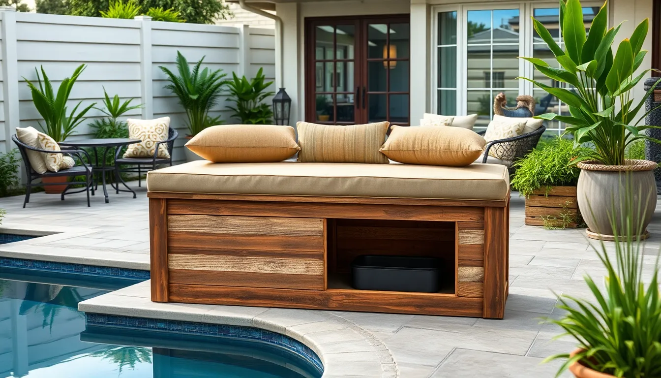 25 Creative Pool Pump Cover Ideas That'll Transform Your Backyard (DIY & Budget-Friendly) 12 25 Creative Pool Pump Cover Ideas That'll Transform Your Backyard (DIY & Budget-Friendly) 11