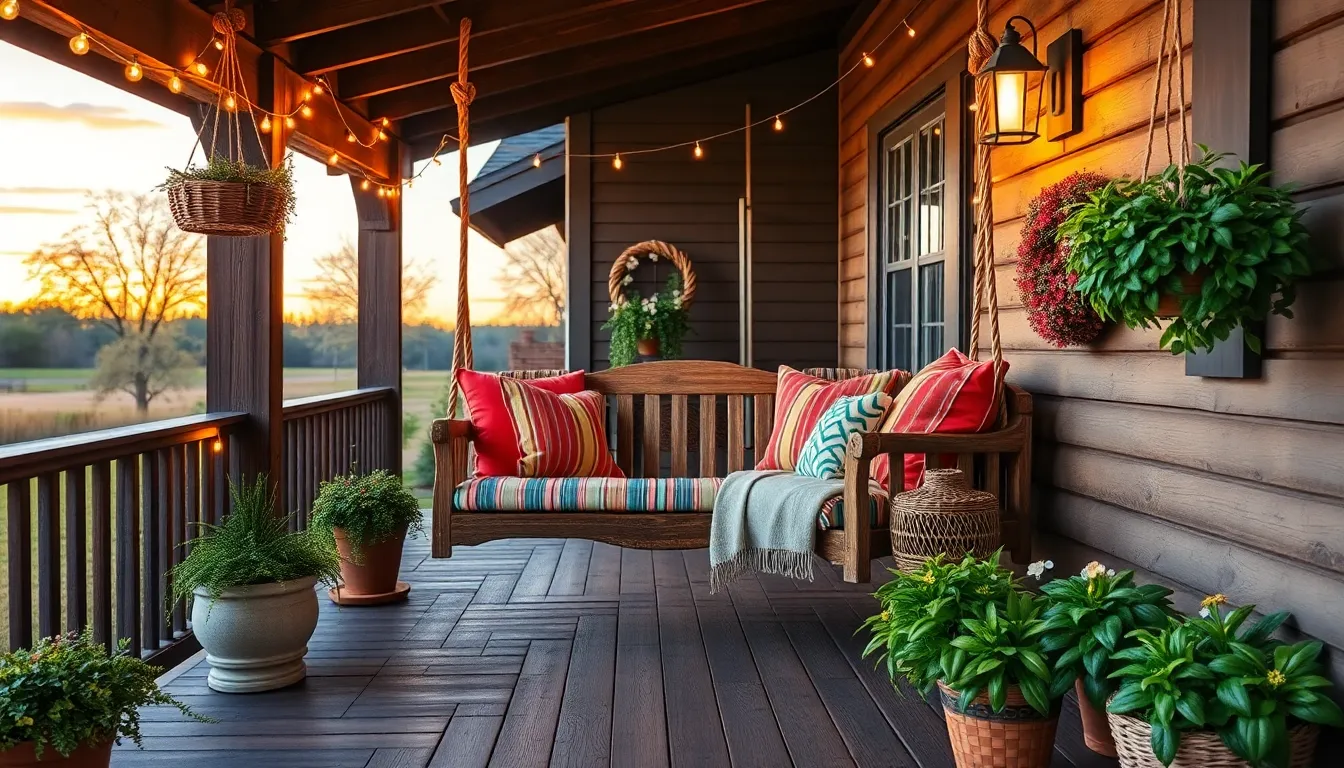 15 Creative Porch Swing Hanging Ideas That Transform Your Outdoor Space 12 15 Creative Porch Swing Hanging Ideas That Transform Your Outdoor Space 11