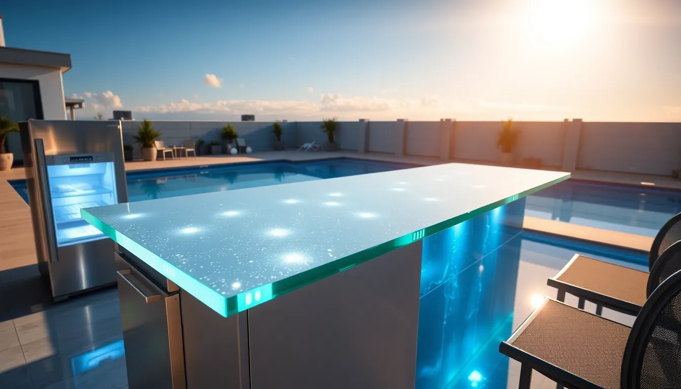 20 Stunning Swim Up Pool Bar Ideas to Transform Your Backyard Oasis 11
