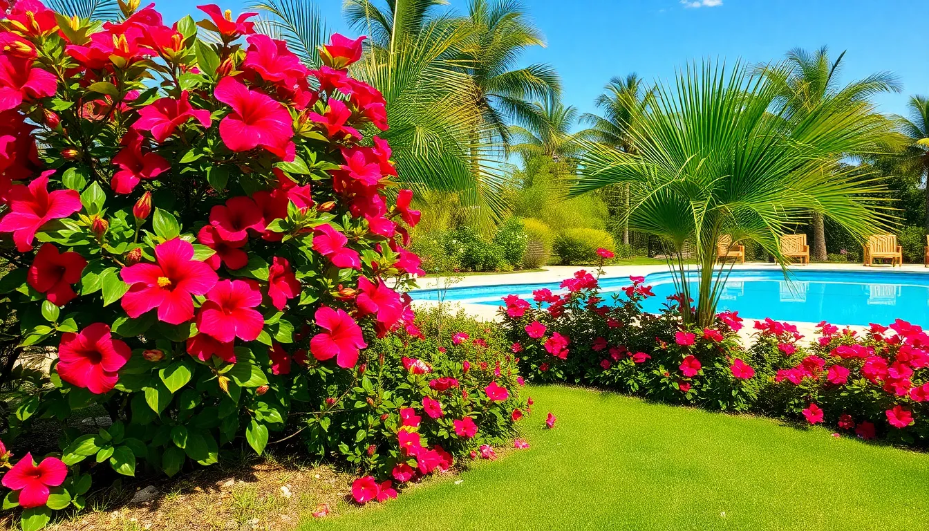 15 Tropical Pool Landscaping Ideas to Transform Your Backyard Into Paradise 12 15 Tropical Pool Landscaping Ideas to Transform Your Backyard Into Paradise 11