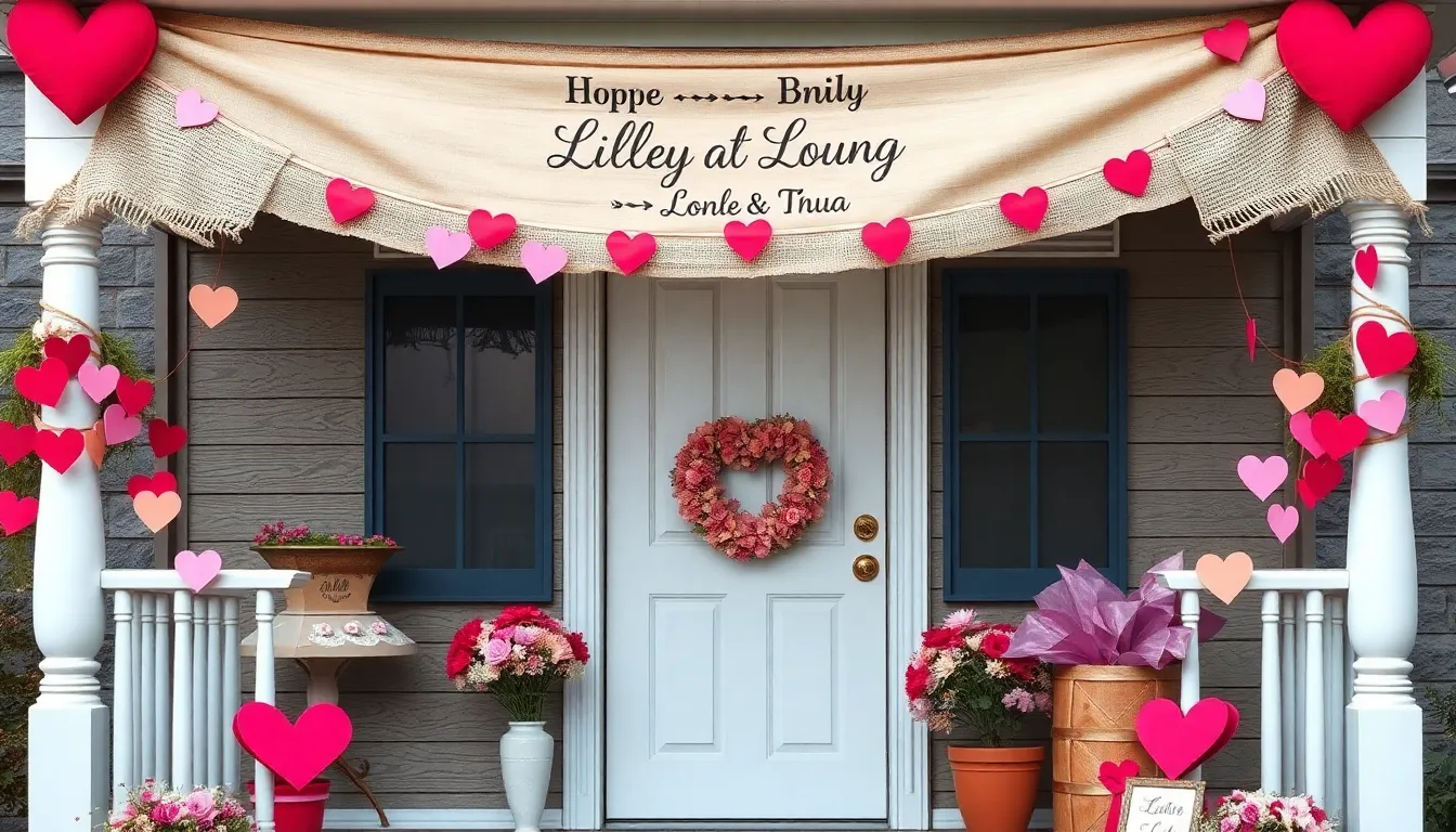 15 Valentine Porch Decorating Ideas to Make Your Front Door Irresistible 12 15 Valentine Porch Decorating Ideas to Make Your Front Door Irresistible 11