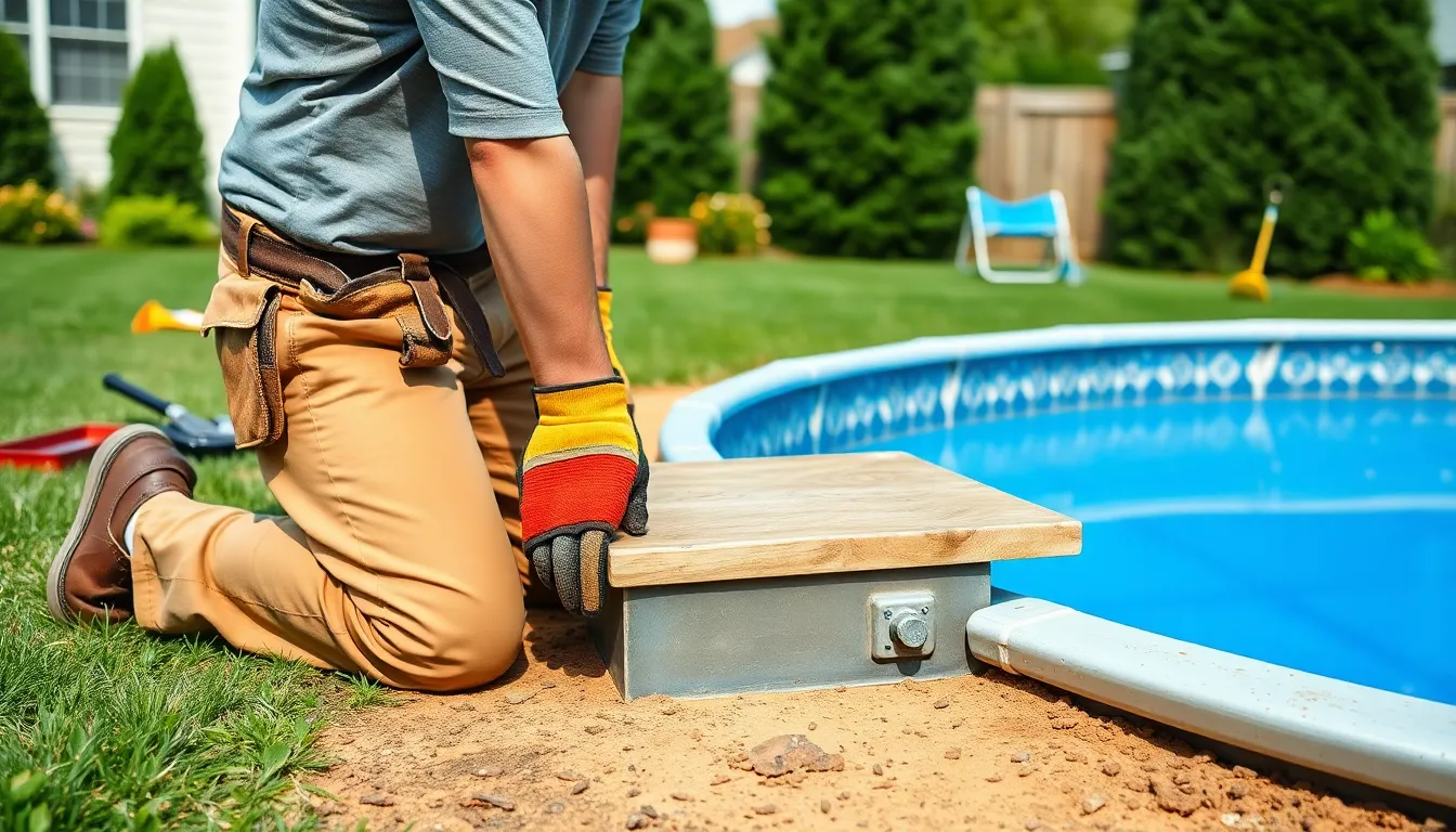 20 Above Ground Pool Steps Ideas That'll Transform Your Backyard (DIY & Premium) 13