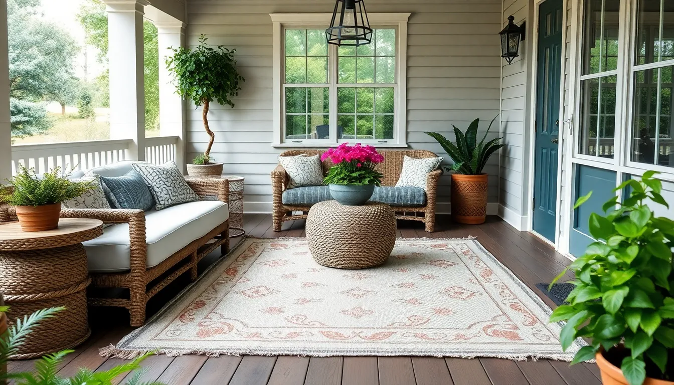 25 Back Porch Furniture Ideas to Transform Your Outdoor Space on Any Budget 14 25 Back Porch Furniture Ideas to Transform Your Outdoor Space on Any Budget 13