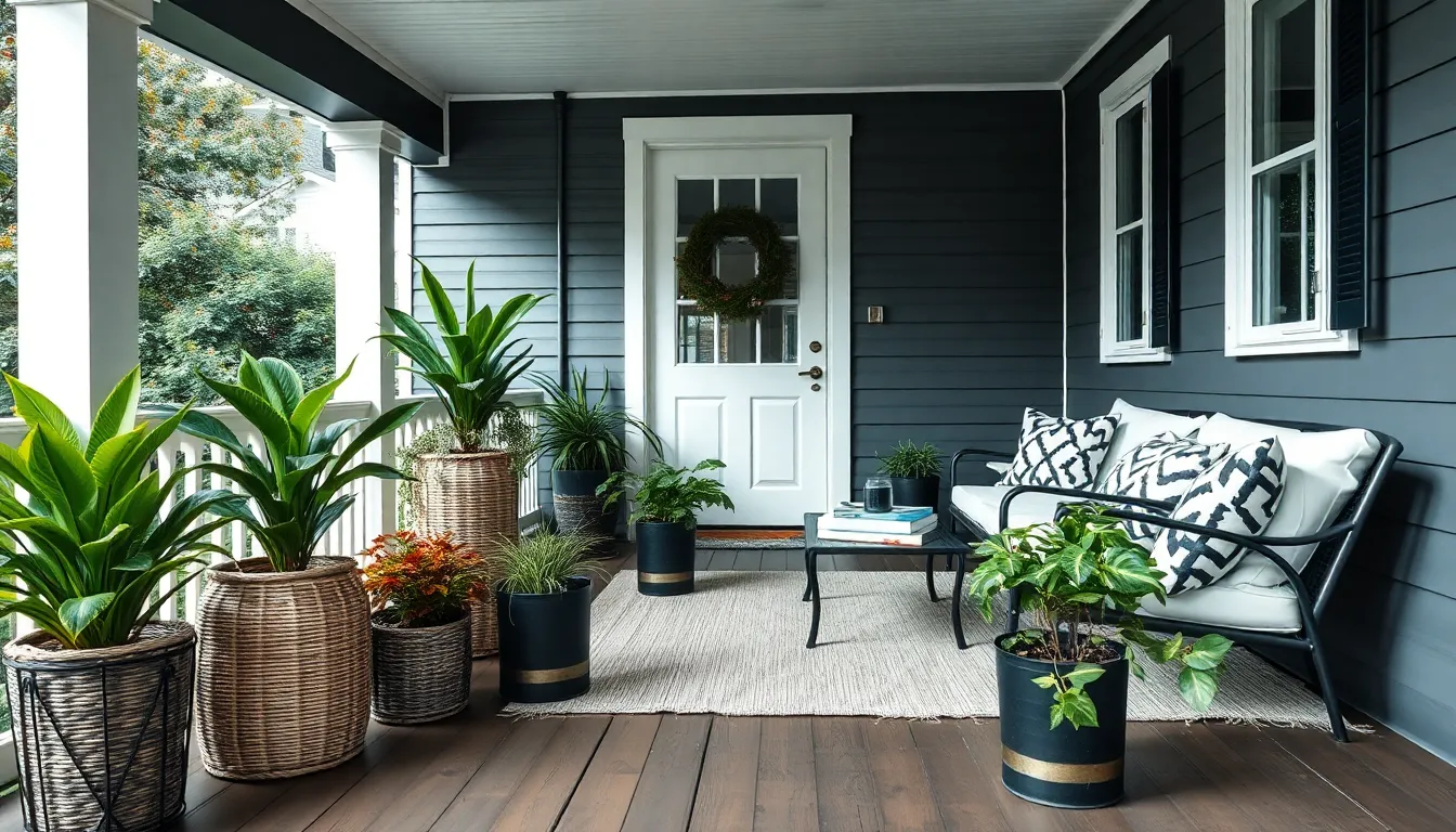 25 Stunning Black and White Porch Ideas That'll Transform Your Curb Appeal 14 25 Stunning Black and White Porch Ideas That'll Transform Your Curb Appeal 13