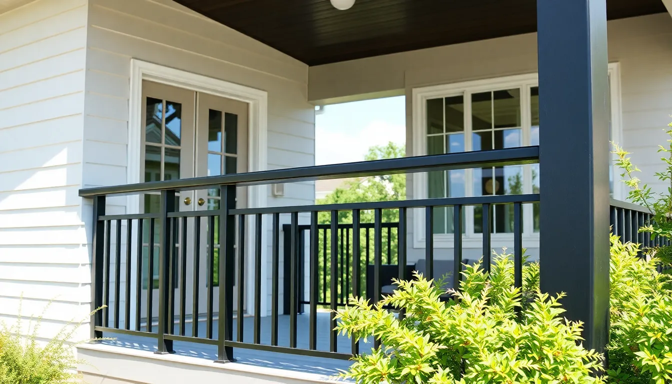 27 Stunning Black Porch Railing Ideas That Will Transform Your Home's Curb Appeal 14 27 Stunning Black Porch Railing Ideas That Will Transform Your Home's Curb Appeal 13