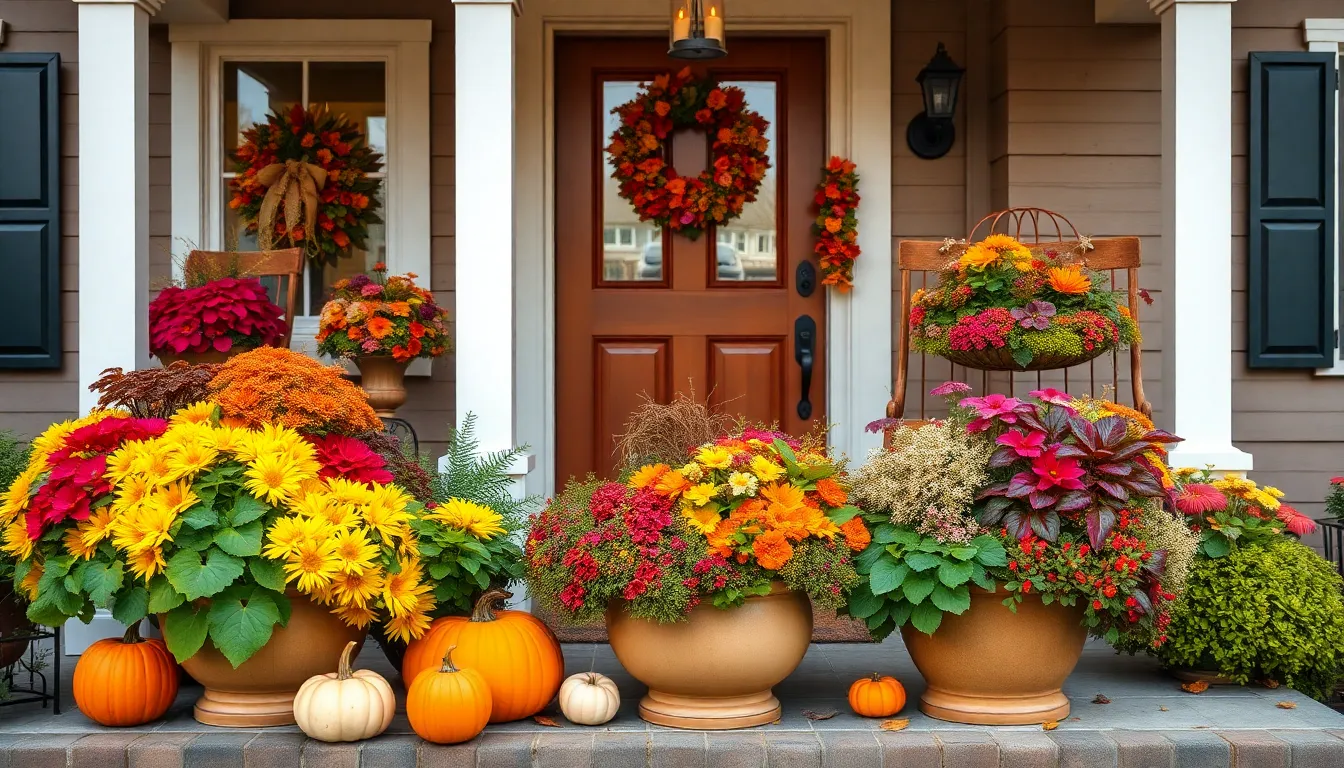 25 Stunning Fall Porch Planter Ideas That Will Transform Your Home's Curb Appeal 14 25 Stunning Fall Porch Planter Ideas That Will Transform Your Home's Curb Appeal 13